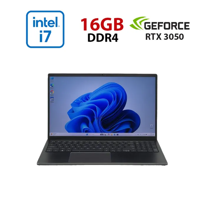 Ігровий ультрабук Б-класу Dell Vostro 15 7510 / 15,6" (1920x1080) IPS / Intel Core i7-11800H (8 (16) ядер по 2.3 - 4.6 GHz) / 16 GB DDR4 / 480 GB SSD / nVidia GeForce RTX 3050, 4 GB GDDR6, 128-bit / WebCam б/в - зображення 1