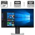 Монітор Dell U2421HE/24" (1920x1080) IPS/HDMI, DisplayPort, USB-Hub/VESA 100x100 + Кабель живлення б/в