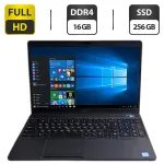 Ноутбук Б-клас Dell Latitude 5500 / 15.6" (1920x1080) IPS / Intel Core i7-8665U (4 (8) ядра по 1.9 - 4.8 GHz) / 16 GB DDR4 / 256 GB SSD / Intel UHD Graphics / WebCam б/в