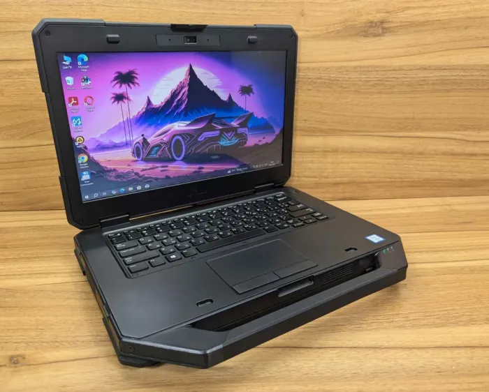 Захищений ноутбук Dell Latitude 14 Rugged 5414 / 14" (1366x768) TN / Intel Core i5-6300U (2 (4) ядра по 2.4 - 3.0 GHz) / 8 GB DDR4 / 256 GB SSD / Intel HD Graphics 520 / HDMI / WebCam / Windows 10 б/в - зображення 4