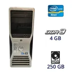 Робоча станція Dell Precision T3500 Tower / Intel Xeon W3530 (4 (8) ядра по 2.8 - 3.06 GHz) / 4 GB DDR3 / 250 GB HDD / nVidia Quadro FX 1800, 768 MB, 192-bit / DVD-RW б/в