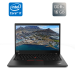 Ультрабук Б-клас Lenovo ThinkPad T490 / 14" (2560x1440) IPS / Intel Core i7-8565U (4 (8) ядра по 1.8 - 4.6 GHz) / 16 GB DDR4 / 512 GB SSD / Intel UHD Graphics / WebCam / TouchID / Windows 10 б/в