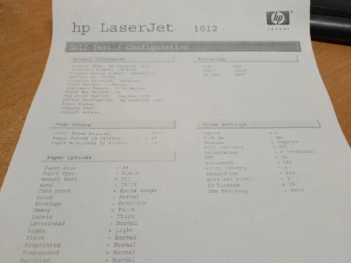 Принтер HP LaserJet 1012 / Лазерний монохромний друк / 1200x1200 dpi / A4 / 14 стор. хв / USB 2.0 б/в - зображення 4