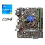 Комплект: материнська плата Asus Prime H310M-R R2.0 / LGA1151 / Intel Pentium Gold G5400 (2 (4) ядра по 3.7 GHz) / 4 GB DDR4 / Intel UHD Graphics 610 б/в
