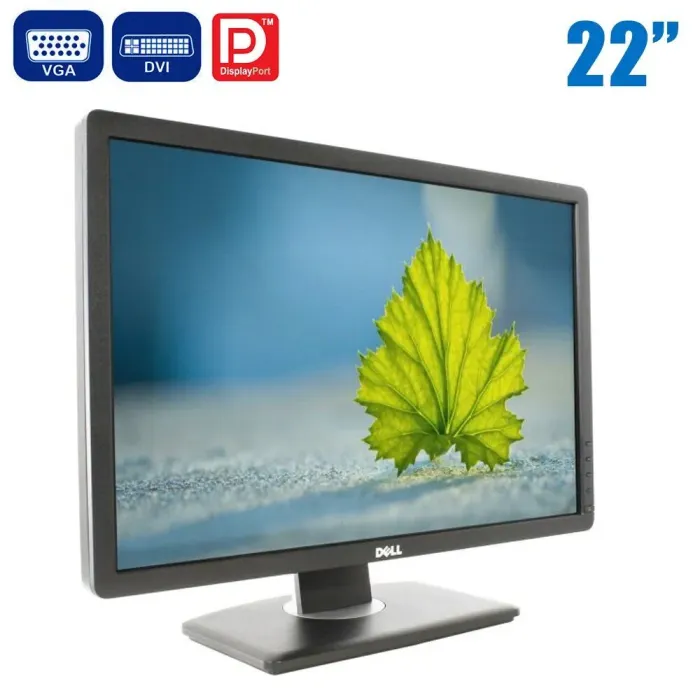 Монітор Dell P2213f / 22" (1680x1050) TN / VGA, DVI, DisplayPort, USB 2.0 б/в - зображення 1