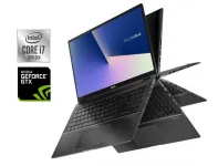 Ігровий ультрабук-трансформер Asus ZenBook Flip Q537FD / 15.6" (3840x2160) IPS Touch / Intel Core i7-10510U (4 (8) ядра по 1.8 - 4.9 GHz) / 16 GB DDR4 / 1000 GB SSD NVMe / nVidia GeForce GTX 1050 Max-Q, 4 GB GDDR5, 128-bit / WebCam б/в