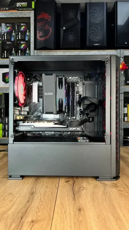 Збірка під замовлення: комп'ютер 2E Gaming PC Case Calleo GB700 Tower / AMD Ryzen 5 3600 (6 (12) ядер по 3.6 - 4.2 GHz) / 16 GB DDR4 / 500 GB SSD M.2 + 2000 GB HDD / AMD Radeon RX 6600, 8 GB GDDR6, 128-bit / 650W - зображення 6