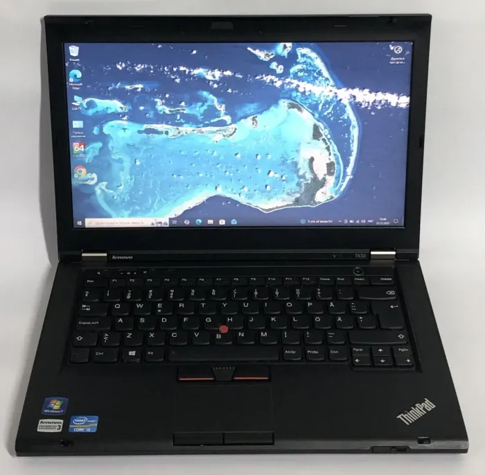 Ноутбук Lenovo ThinkPad T430 / 14" (1366x768) TN / Intel Core i5-3210M (2 (4) ядра по 2.5 - 3.1 GHz) / 8 GB DDR3 / 500 GB HDD / Intel HD Graphics 4000 / WebCam / DVD-ROM б/в - зображення 2