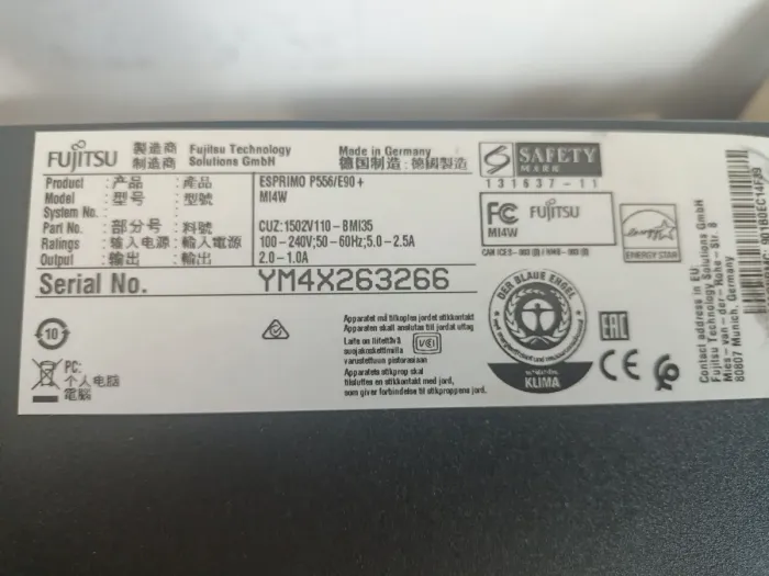 Комп'ютер Fujitsu Esprimo P556 E85 Tower / Intel Core i3-6100 (2 (4) ядра по 3.7 GHz) / 8 GB DDR4 / 256 GB SSD / Intel HD Graphics 530 б/в - зображення 8