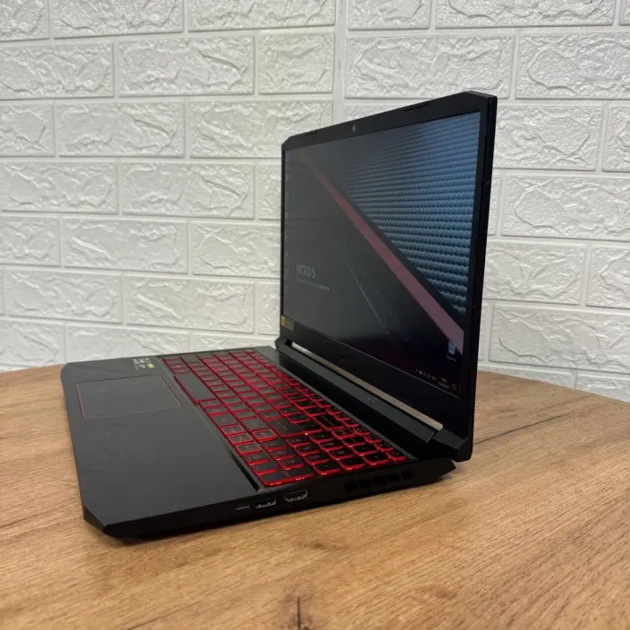 Ігровий ноутбук Б-клас Acer Nitro 5 AN515-44 / 15.6" (1920x1080) IPS / AMD Ryzen 5 4600H (6 (12) ядер по 3.0 - 4.0 GHz) / 16 GB DDR4 / 256 GB SSD / nVidia GeForce GTX 1650, 4 GB GDDR5, 128-bit / WebCam б/в - зображення 5