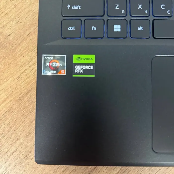 Ігровий ноутбук Acer Nitro V15 ANV15-41 / 15.6" (1920x1080) IPS / AMD Ryzen 5 7535HS (6 (12) ядер по 3.3 - 4.55 GHz) / 32 GB DDR5 / 512 GB SSD / nVidia GeForce RTX 4050, 6 GB GDDR6, 96-bit / WebCam б/в - зображення 7