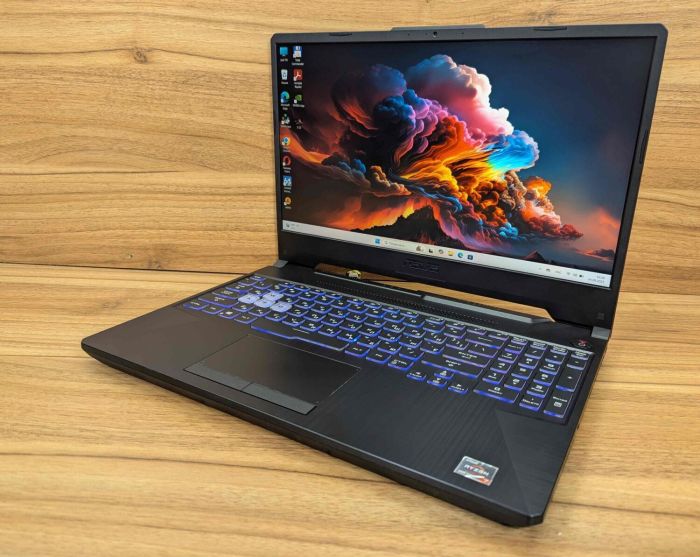 Ігровий ноутбук Asus TUF 506QE / 15.6" (1920x1080) IPS / AMD Ryzen 7 5800H (8 (16) ядер по 3,2 - 4,4 ГГц) / 16 ГБ DDR4 / 1000 ГБ SSD / nVidia GeForce RTX 3050 Ti, 4 ГБ GDDR6, 128-bit / WebCam / Windows 11 б/в - зображення 5