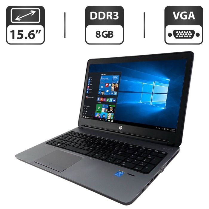 Ноутбук HP ProBook 650 G1 / 15.6" (1366x768) TN / Intel Core i3-4000M (2 (4) ядра по 2.4 GHz) / 8 GB DDR3 / 500 GB HDD / Intel HD Graphics 4400 б/в - изображение 1