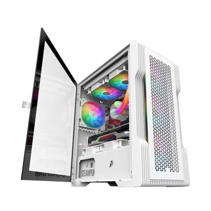 Ігровий ПК ICE T3-4F1-W-WH White Tower / AMD Ryzen 5 5500 (6 (12) ядер по 3,6 – 4,2 ГГц) / 8 ГБ DDR4 / 480 ГБ SSD / nVidia GeForce GTX 1060, 6 ГБ GDDR5, 192-біт б/в - зображення 3