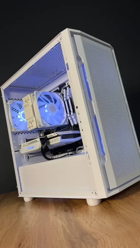 Збірка під замовлення: ігровий ПК Cougar Uniface Mini RGB White Tower / AMD Ryzen 5 5600 (6 (12) ядер по 3.5 - 4.4 GHz) / 32 GB DDR4 / 1000 GB SSD M.2 / nVidia GeForce RTX 3070, 8 GB GDDR6, 256-bit / 650W б/в - зображення 4