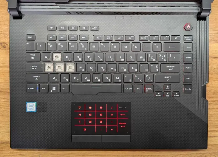 Ігровий ноутбук Asus ROG Strix G533Z / 15.6" (1920x1080) IPS / Intel Core i7-9750H (6 (12) ядер по 2.6 - 4.5 GHz) / 16 GB DDR4 / 1000 GB SSD / nVidia GeForce RTX 2070, 8 GB GDDR6, 256-bit / WebCam / Windows 10 б/в - зображення 3