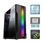 Ігровий ПК Tower / Intel Core i5-6400 (4 ядра по 2.7-3.3 GHz) / 16GB DDR4 / 500GB SSD NEW / GeForce GTX 1070, 8 GB GDDR5, 256-bit б/в