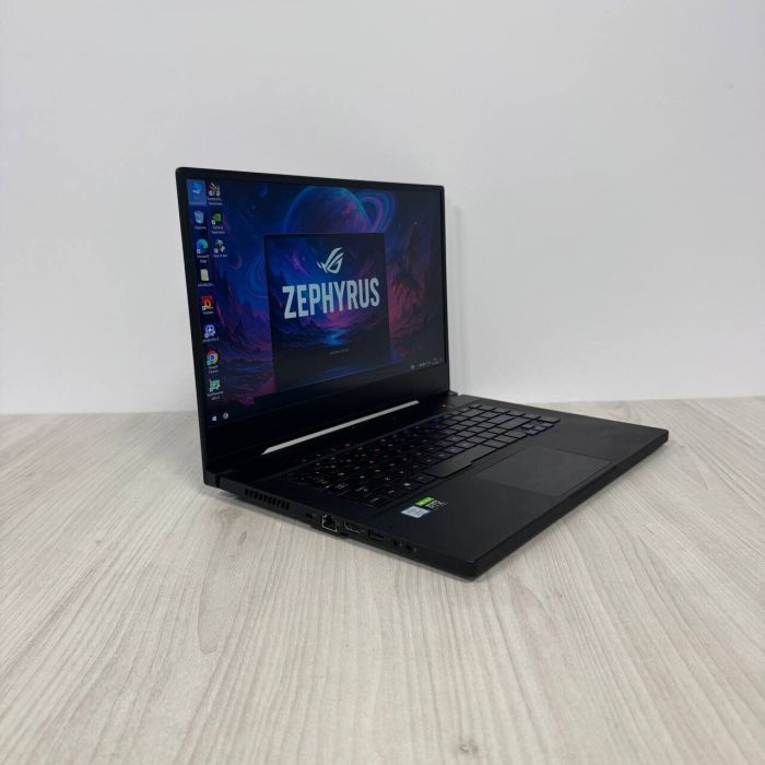 Ігровий ноутбук Asus ROG Zephyrus S15 GX502GW / 15.6" (1920x1080) IPS / Intel Core i7-9750H (6 (12) ядер по 2.6 - 4.5 GHz) / 16 GB DDR4 / 512 GB SSD M.2 / nVidia GeForce RTX 2070, 8 GB GDDR6, 256-bit / WebCam б/в - зображення 4