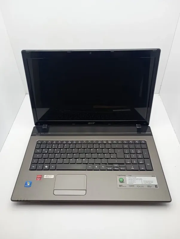 Ноутбук Acer Aspire 7750G / 17.3" (1600x900) TN / Intel Core i7-2630QM (4 (8) ядра по 2.0 - 2.9 GHz) / 8 GB DDR3 / 120 GB SSD / AMD Radeon HD 7670M, 2 GB DDR3, 128-bit / WebCam б/в - зображення 2