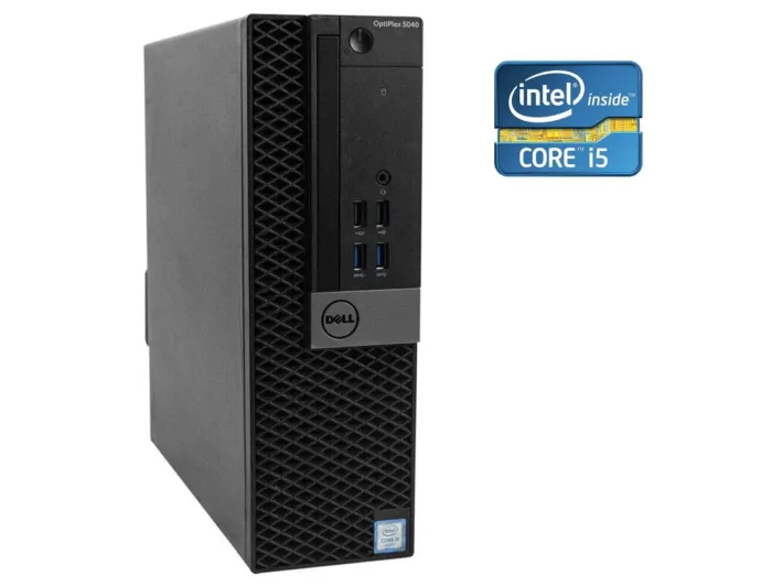 ПК Dell OptiPlex 5040 SFF / Intel Core i5-6400 (4 ядра по 2.7 - 3.3 GHz) / 8 GB DDR3 / 240 GB SSD / Intel HD Graphics 530 / Win 10 Pro б/в - зображення 1