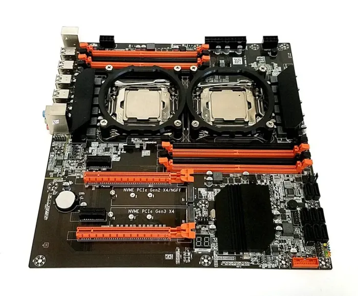 Комплект: Материнська плата ZX-DU99D4_V1.31 + 2x Intel Xeon E5-2620 v4 (8 (16) ядер по 2.1 - 3.0 GHz) б/в - зображення 3