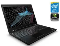 Робоча станція Lenovo ThinkPad P50s / 15.6" IPS / Core i7-6500U (2(4) ядра по 2.5-3.1 GHz) / 16GB DDR3 / 512GB SSD / Quadro M500M, 2GB DDR3, 64-bit / WebCam / Win10 Pro б/в
