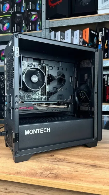 Збірка під замовлення: ігровий ПК GameMax Infinity Mini Tower / AMD Ryzen 5 3600 (6 (12) ядер по 3.6 - 4.2 GHz) / 16 GB DDR4 / 480 GB SSD / AMD Radeon RX 5600 XT, 6 GB GDDR6, 192-bit / 550W б/в - зображення 5