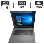 Ноутбук Б-клас Dell Inspiron 5759 / 17.3" (1920x1080) IPS Touch / Intel Core i7-6500U (2 (4) ядра по 2.5 - 3.1 GHz) / 16 GB DDR3 / 250 GB SSD / Intel HD Graphics 520 / WebCam / DVD-ROM б/в