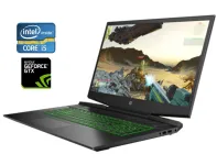 Ігровий ноутбук HP Pavilion 15-dk0055nr / 15.6" (1920x1080) IPS / Intel Core i5-9300H (4 (8) ядра по 2.4 - 4.1 GHz) / 8 GB DDR4 / 256 GB SSD / nVidia GeForce GTX 1050, 3 GB GDDR5, 96-bit / WebCam б/в
