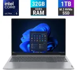 Ультрабук Lenovo ThinkBook 16 G7 IML / 16" (1920x1200) IPS / Intel Core Ultra 5 125U (12 (14) ядер по 1.3 - 4.3 GHz) / 32 GB DDR5 / 1000 GB SSD M.2 / Intel Graphics / WebCam / Fingerprint / HDMI