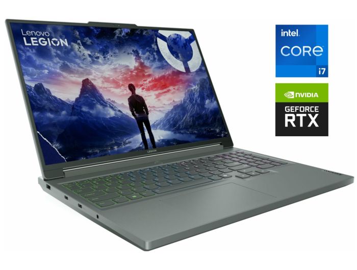 Ігровий ноутбук Б-клас Lenovo Legion 5 16IRX9 / 16" (2560x1600) IPS / Intel Core i7-14700HX (20 (28) ядер по 1.5 - 5.5 GHz) / 16 GB DDR5 / 512 GB SSD NVMe / nVidia GeForce RTX 4070, 8 GB GDDR6, 128-bit / WebCam б/в - зображення 1