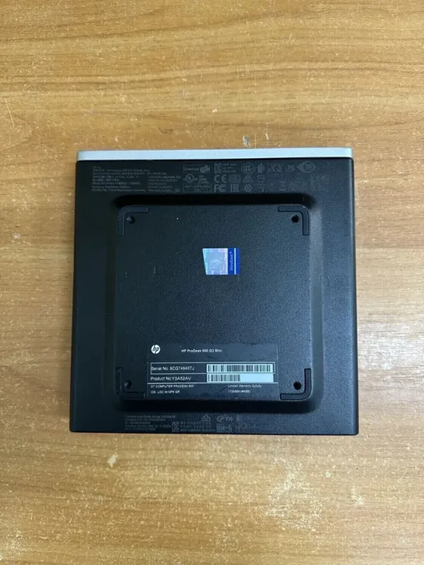 Неттоп HP ProDesk 600 G3 Mini USFF / Intel Core i3-6100T (2 (4) ядра по 3.2 GHz) / 8 GB DDR4 / 120 GB SSD + 500 GB HDD / Intel HD Graphics 530 / DisplayPort + Блок живлення б/в - зображення 5