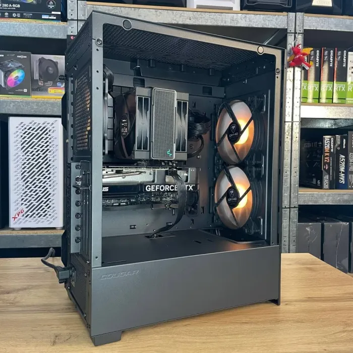 Збірка під замовлення: ігровий Cougar Duoface RGB Tower / Intel Core i5-13400 (10 (16) ядер по 2.5 - 4.6 GHz) / 16 GB DDR5 / 1000 GB SSD M.2 / nVidia GeForce RTX 4060, 8 GB GDDR6, 128-bit / HDMI / 650W - зображення 5