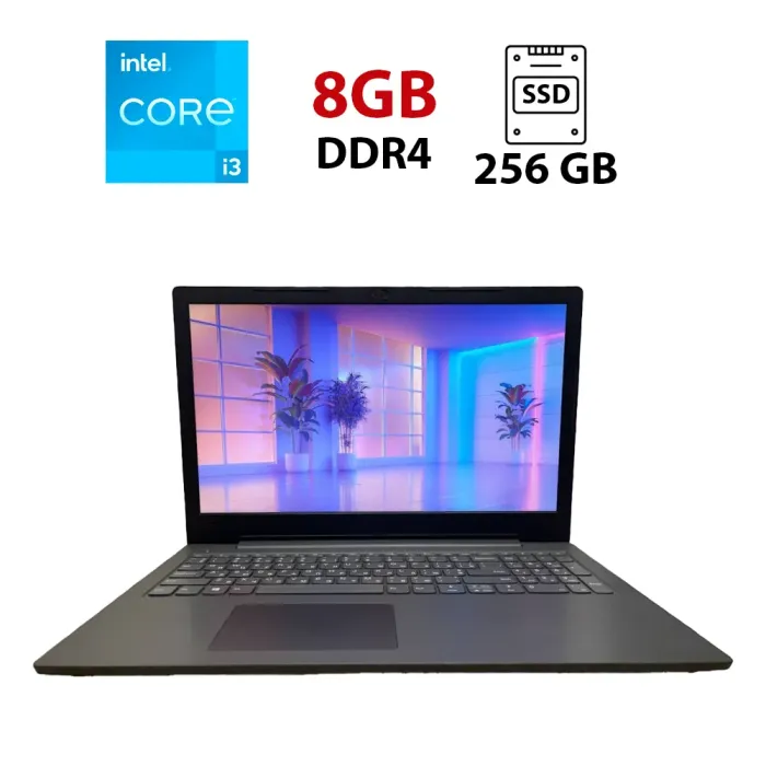 Ультрабук Lenovo IdeaPad V130-15IKB / 15.6'' (1920x1080) TN / Intel Core i3-7020U (2 (4) ядра по 2.3 GHz) / 8 GB DDR4 / 256 GB SSD / Intel HD Graphics 620 / WebCam б/в - зображення 1