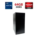 Робоча станція 2E Credo V200B-400 (2E-V200B-400) Башта / Intel Xeon E5-2670 v1 (8 (16) ядер по 2,6 - 3,3 ГГц) / 64 ГБ DDR3 / 240 ГБ SSD / AMD FirePro W7100, 8 ГБ GDDR5, 256-біт / Win 10 Pro б/в