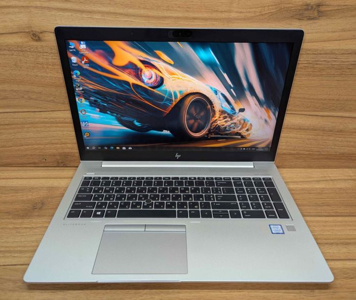 Ультрабук HP EliteBook 850 G6 / 15.6" (1920x1080) IPS / Intel Core i5-8265U (4 (8) ядра по 1.6 - 3.9 GHz) / 16 GB DDR4 / 512 GB SSD / Intel UHD Graphics / TouchID / WebCam / Windows 10 б/в - зображення 2