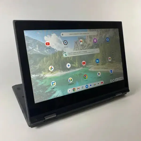 Нетбук Lenovo Chromebook 300e / 11.6" (1366x768) IPS Touch / Intel Celeron N4020 (2 ядра по 1.1 - 2.8 GHz) / 4 GB DDR4 / 32 GB SSD / Intel UHD Graphics 600 / WebCam / USB Type-C б/в - зображення 6