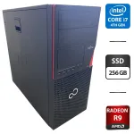 Комп'ютер Fujitsu Esprimo P720 E90 Tower / Intel Core i7-4770 (4 (8) ядра по 3,4 - 3,9 ГГц) / 16 ГБ DDR3 / 256 ГБ SSD / AMD Radeon R9 350, 2 ГБ GDDR5, 128-біт / DVD-ROM б/в