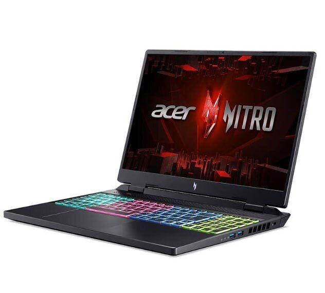 Ігровий ноутбук Acer Nitro 16 AN16-41-R0ZY / 16" (2560x1600) IPS / AMD Ryzen 7 7735HS (8 (16) ядер по 3,2 - 4,75 ГГц) / 16 ГБ DDR5 / 480 ГБ SSD NVMe / nVidia GeForce RTX 4070, 8 ГБ GDDR6, 128-bit / WebCam б/в - зображення 4