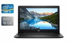 Ультрабук Dell Inspiron 3593 / 15.6" (1920x1080) IPS / Intel Core i5-1035G1 (4 (8) ядра по 1.0 - 3.6 GHz) / 16 GB DDR4 / 480 GB SSD / Intel UHD Graphics / WebCam / Windows 10 б/в