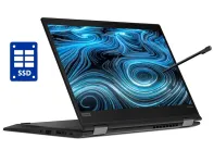 Ультрабук-трансформер Б-клас Lenovo ThinkPad L390 Yoga / 13.3" (1920x1080) IPS Touch / Intel Core i3-8145U (2 (4) ядра по 2.1 - 3.9 GHz) / 8 GB DDR4 / 256 GB SSD / Intel UHD Graphics / WebCam / Win 10 Pro б/в