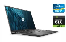 Ігровий ноутбук Dell Vostro 7500 / 15.6" (1920x1080) IPS / Intel Core i7-10750H (6 (12) ядер по 2.6 - 5.0 GHz) / 16 GB DDR4 / 1000 GB SSD / nVidia GeForce GTX 1650 Ti, 4 GB GDDR6, 128-bit / Fingerprint / WebCam / Windows 10 б/в