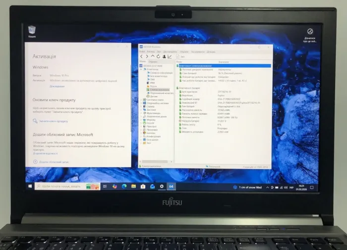 Мобільна робоча станція Fujitsu Celsius H770 / 15,6" (1920x1080) IPS / Intel Core i7-7820HQ (4 (8) ядра по 2,9 - 3,9 ГГц) / 16 ГБ DDR4 / 512 ГБ SSD / nVidia Quadro M2200, 4 ГБ GDDR5, 128-біт / WebCam / Win 10 Pro б/в - зображення 10