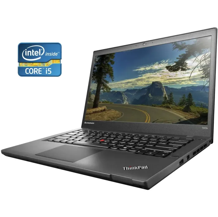 Ультрабук Б-клас Lenovo ThinkPad T431s / 14" (1366x768) TN / Intel Core i5-3337U (2 (4) ядра по 1.8 - 2.7 GHz) / 4 GB DDR3 / 180 GB SSD / Intel HD Graphics 4000 / WebCam б/в - зображення 1