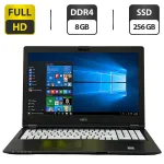 Ноутбук Fujitsu Lifebook U757 / 15.6" (1920x1080) IPS / Intel Core i5-6200U (2 (4) ядра по 2.3 - 2.8 GHz) / 8 GB DDR4 / 256 GB SSD / Intel HD Graphics 520 / WebCam / 3G / Windows 10 Pro б/в