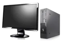 Комплект ПК Б-клас: Fujitsu Esprimo E500 E85+ SFF / Intel Core i3-2120 (2 (4) ядра по 3.3 GHz) / 8 GB DDR3 / 250 GB HDD / Intel HD Graphics 2000 / DVD-ROM + Монітор BenQ G2020HD / 20" (1600x900) TN / 1x DVI, 1x VGA / VESA 100x100 б/в
