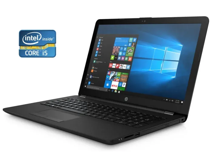Ноутбук HP 15-bs115dx / 15.6" (1366x768) TN Touch / Intel Core i5-8250U (4 (8) ядра по 1.6 - 3.4) / 8 GB DDR4 / 240 GB SSD / Intel HD Graphics 620 / WebCam / DVD-ROM / Win 10 Home б/в - зображення 1