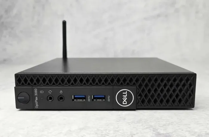 Неттоп Dell OptiPlex 3060 Micro USFF / Intel Core i5-8500T (6 ядра по 2.1 - 3.5 GHz) / 8 GB DDR4 / 256 GB SSD M.2 / Intel UHD Graphics 630 / Wi-Fi / Win 10 б/в - зображення 2