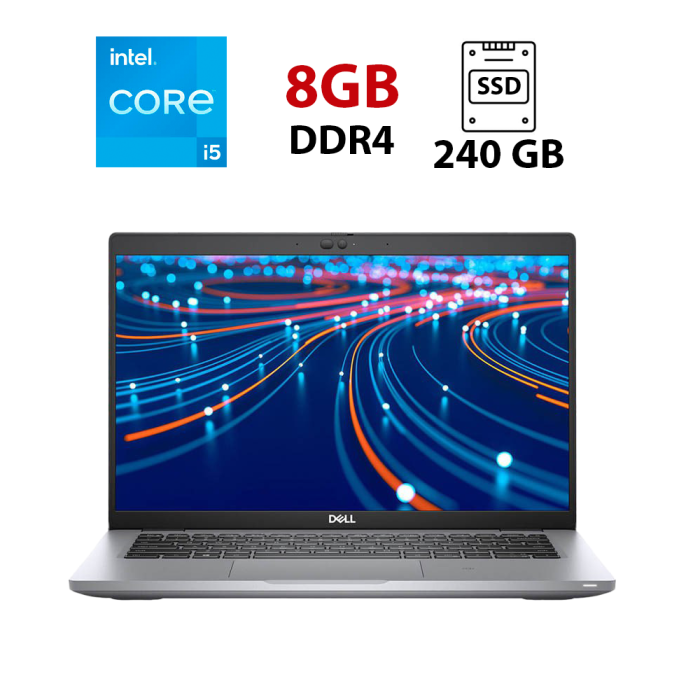 Ультрабук Dell Latitude 5420 / 14" (1920x1080) IPS / Intel Core i5-1135G7 (4 (8) ядра по 4.2 GHz) / 8 GB DDR4 / 240 GB SSD / Intel Iris Xe Graphics / WebCam / HDMI б/в - зображення 1
