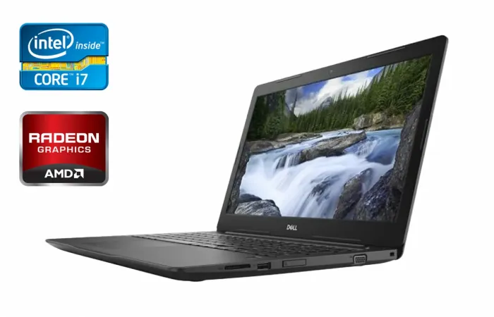 Ноутбук Б-клас Dell Latitude 3590 / 15.6" (1920x1080) IPS / Intel Core i7-8550U (4 (8) ядра по 1.8 - 4.0 GHz) / 16 GB DDR4 / 480 GB SSD / AMD Radeon 530, 2 GB GDDR5, 64-bit / WebCam / Windows 10 б/в - зображення 1